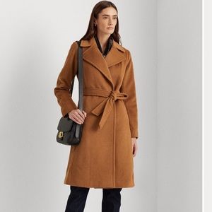 Lauren Ralph Lauren Wool Blend Wrap Coat